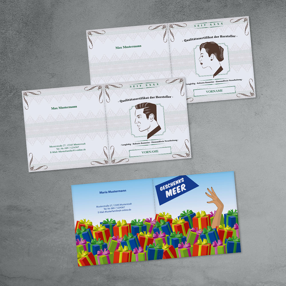 geschenkskarte, geburtstagskarte, illustration