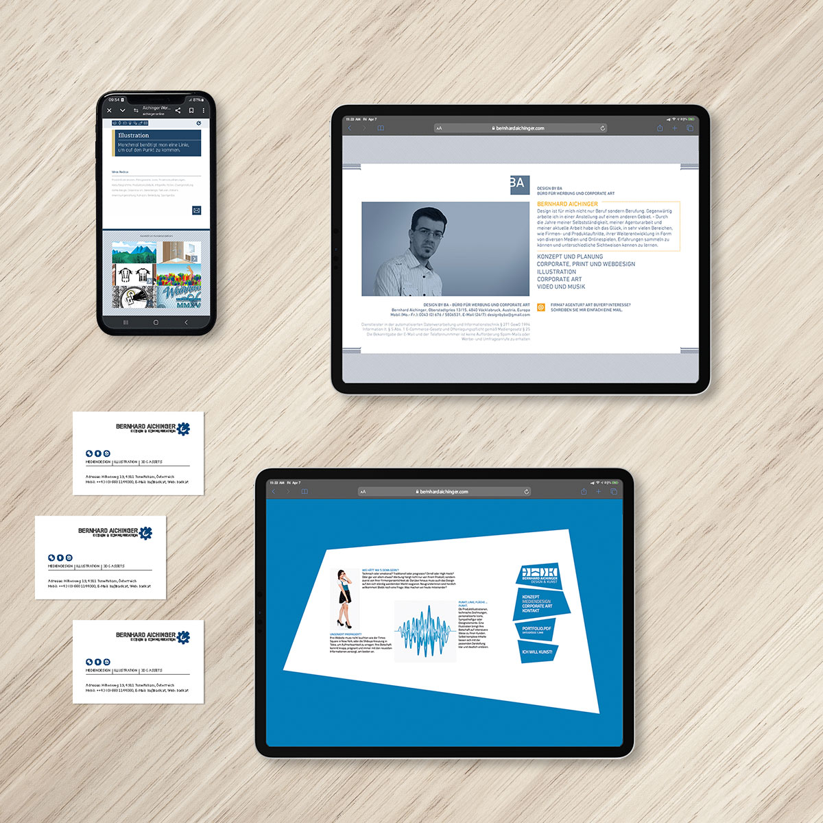 Drucksorten, Bürobedarf, Webseite, Einladung, Inserate