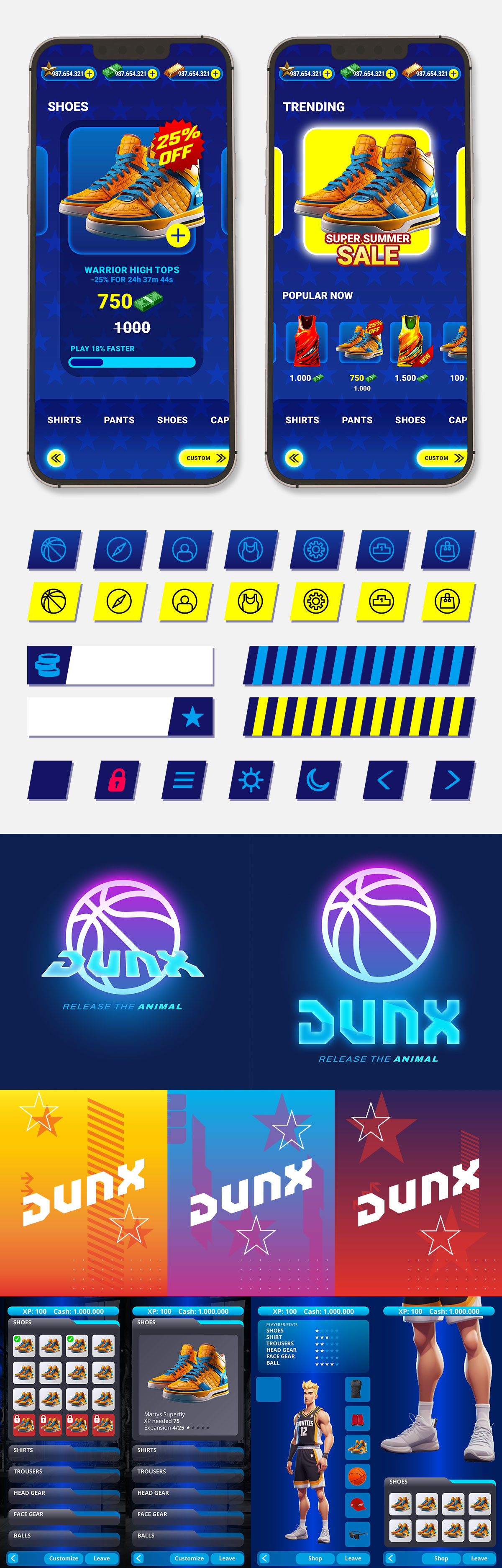Design, UI, Logo, Mock Ups, Texturen